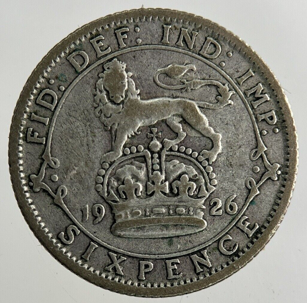 1926 George V Sixpence Silver Coin | Fine Collectable Grade