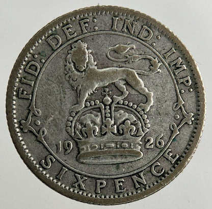 1926 George V Sixpence Silver Coin | Fine Collectable Grade