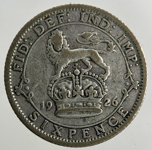 1926 George V Sixpence Silver Coin | Fine Collectable Grade