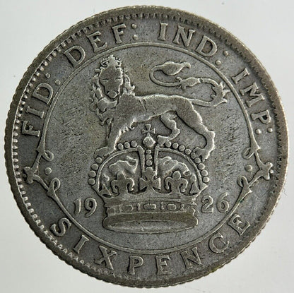 1926 George V Sixpence Silver Coin | Collectable Grade