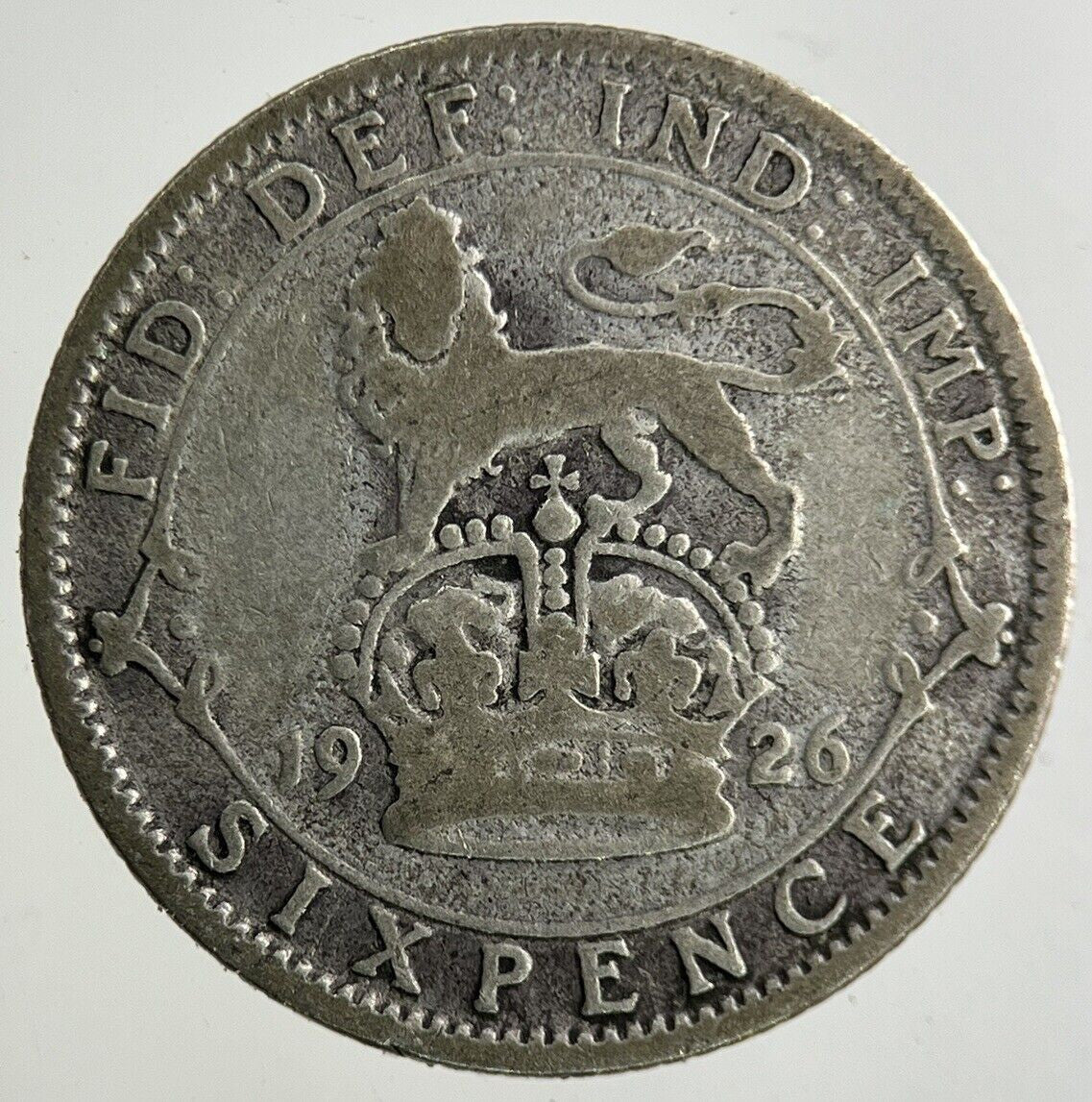 1926 George V Sixpence Silver Coin | Collectable Grade