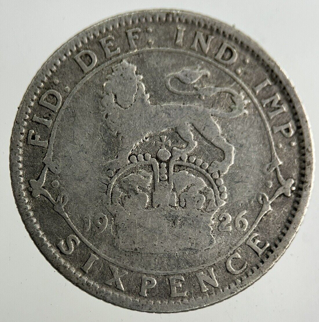 1926 George V Sixpence Silver Coin | Collectable Grade