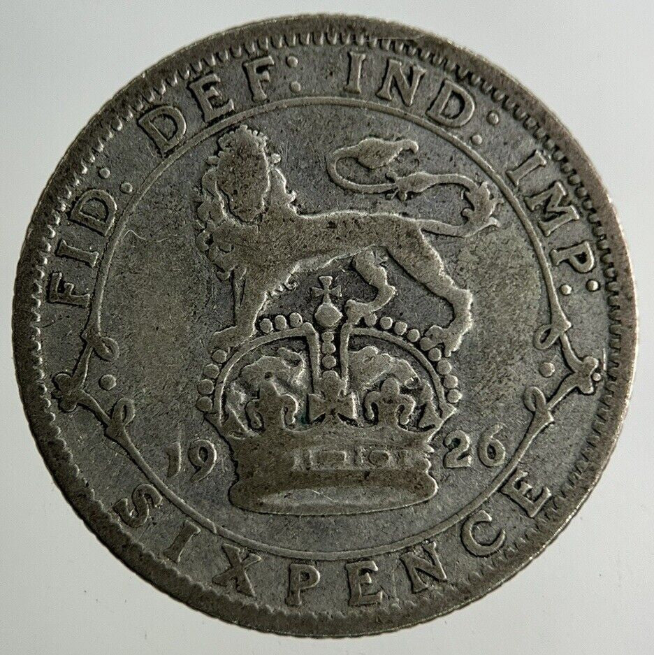 1926 George V Sixpence Silver Coin | Collectable Grade