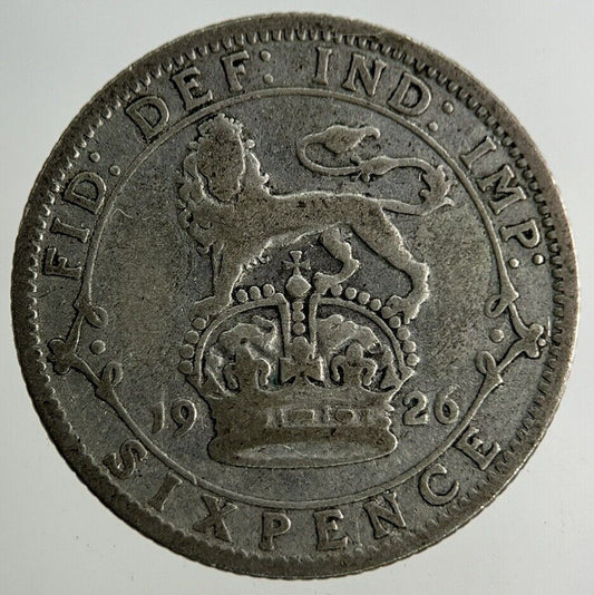 1926 George V Sixpence Silver Coin | Collectable Grade