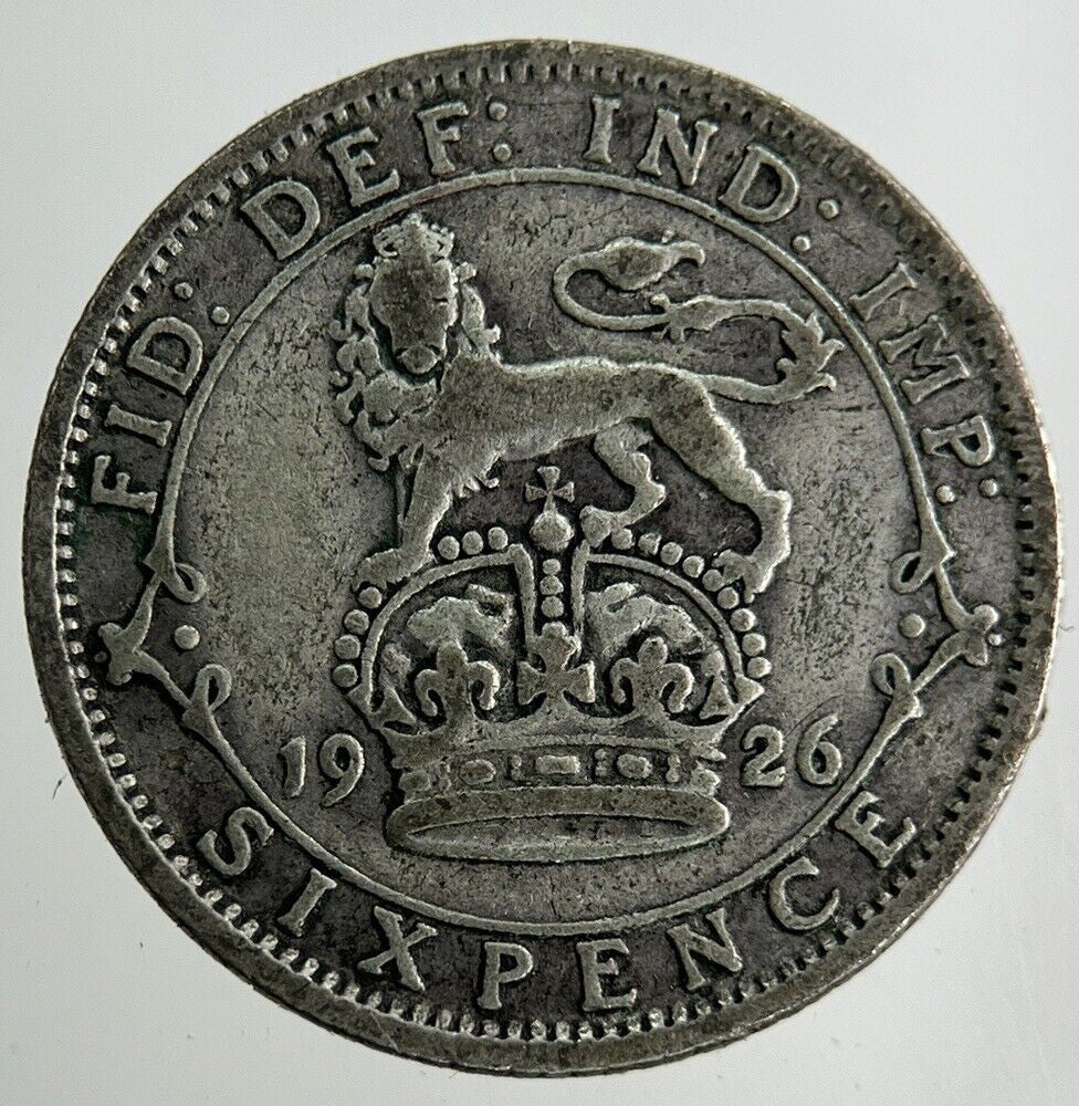 1926 George V Sixpence Silver Coin | Collectable Grade