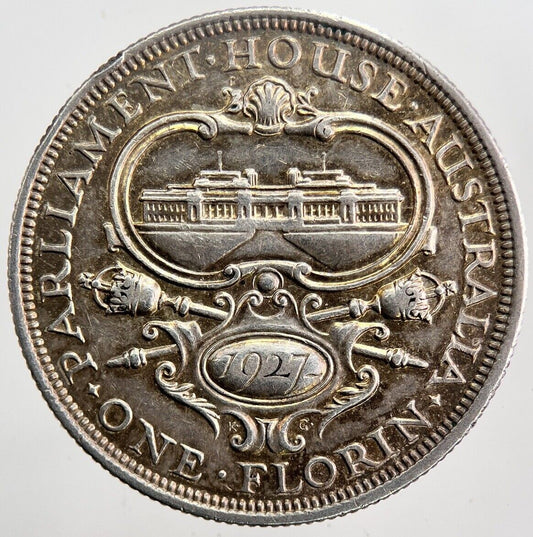 1927 Australia Florin Silver Coin | Very High Grade | a5895