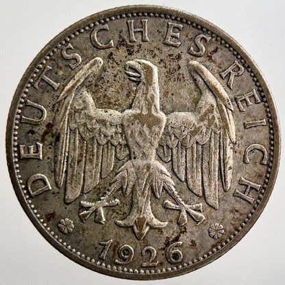 1926-J Germany 2 Mark Silver Coin | Collectable Grade | a3984