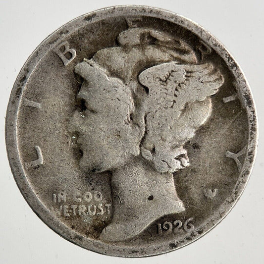 1926 US USA Mercury One Dime Silver Coin | Collectable Grade