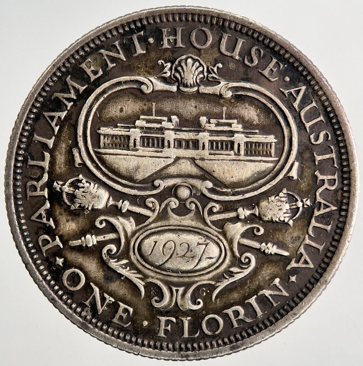 1927 Australia Florin Two Shillings Silver Coin | Very High Grade | a9712