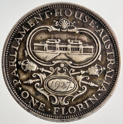 1927 Australia Florin Two Shillings Silver Coin | Very High Grade | a9712