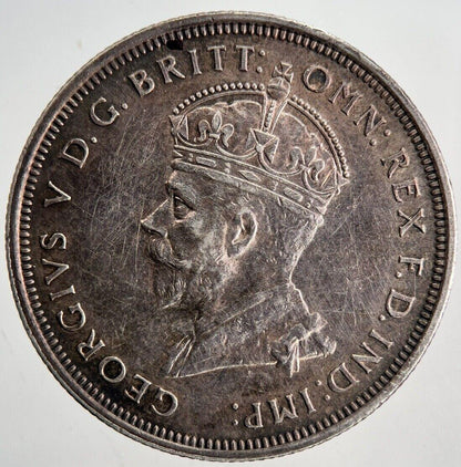 1927 Australia Florin Two Shillings Silver Coin | Very Fine Grade | a6857