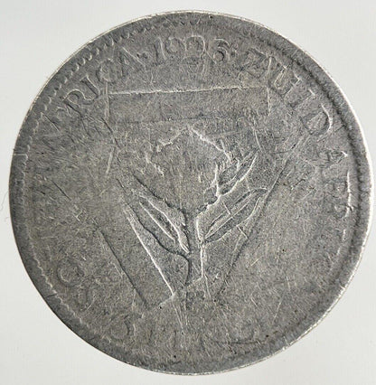 1926 South Africa Threepence Silver Coin | Fair Grade