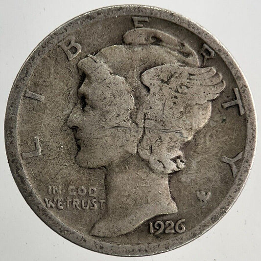 1926 US USA Mercury One Dime Silver Coin | Collectable Grade