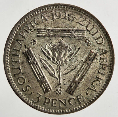 1926 South Africa Threepence Silver Coin | Fine Collectable Grade