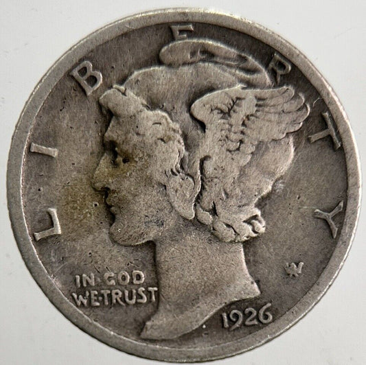 1926 US USA Mercury Dime Silver Coin | Collectable Grade | a5479