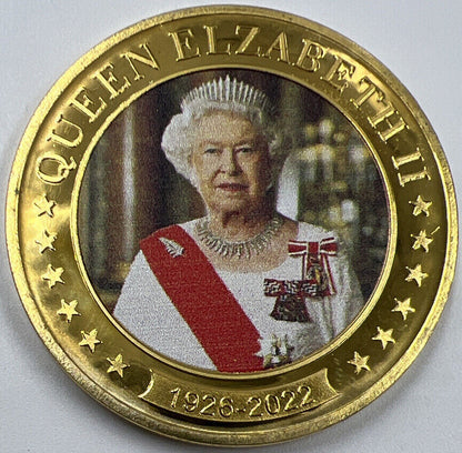 1926-2022 Queen Elizabeth Colourised Coin | Collectable Grade | a1165