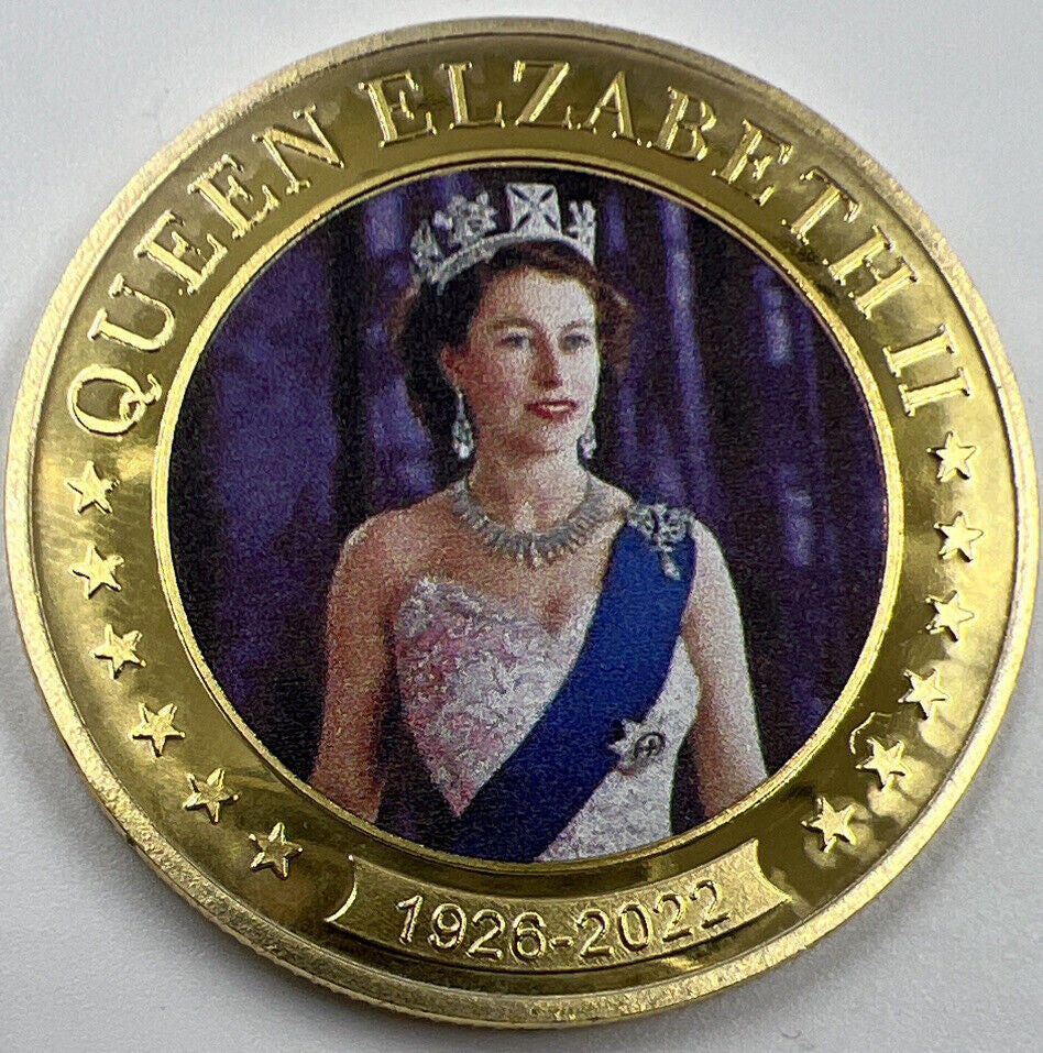 1926-2022 Queen Elizabeth Colourised Coin | Collectable Grade | a1164