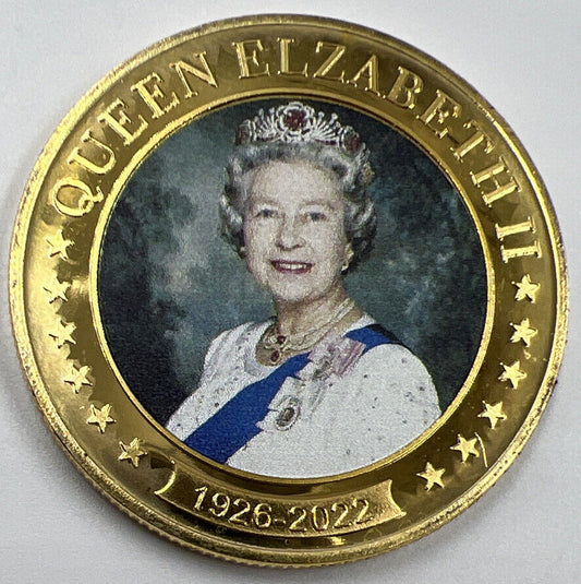 1926-2022 Queen Elizabeth Colourised Coin | Collectable Grade | a1163