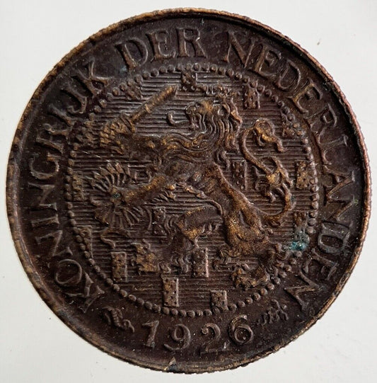 1926 Netherlands 1 Cent Coin | Fine Collectable Grade