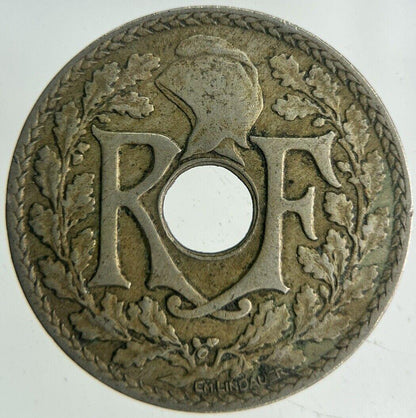 1927 France 25 Centimes Coin | Fine Collectable Grade