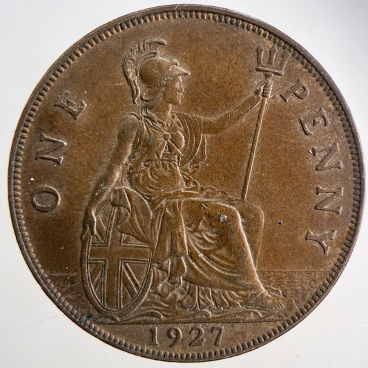 1927 George V One Penny Coin | Very High Grade