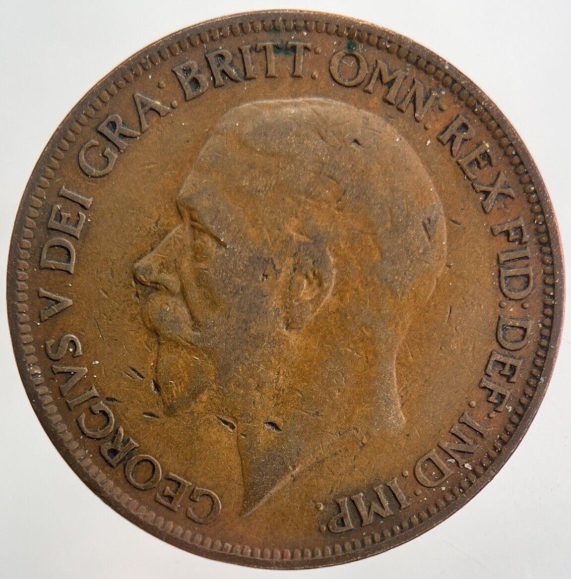 1927 George V One Penny Coin | Fine Collectable Grade