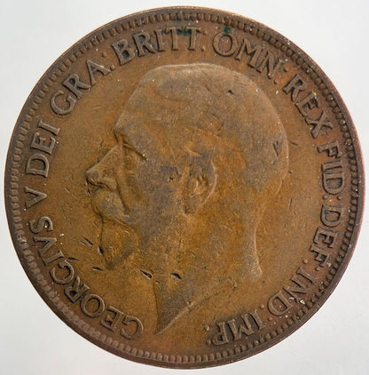 1927 George V One Penny Coin | Fine Collectable Grade