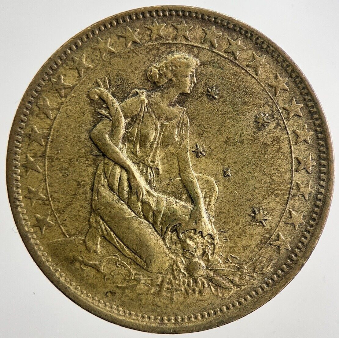 1927 Brazil 1000 Reis Coin | Fine Collectable Grade | a5764