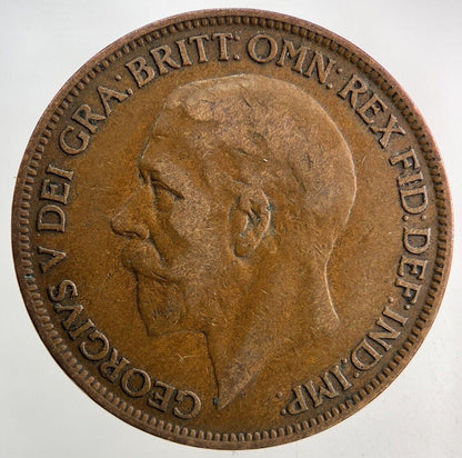 1927 George V One Penny Coin | Fine Collectable Grade