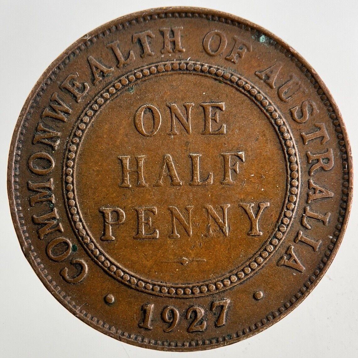 1927 Australia Half-Penny Coin | Very High Grade
