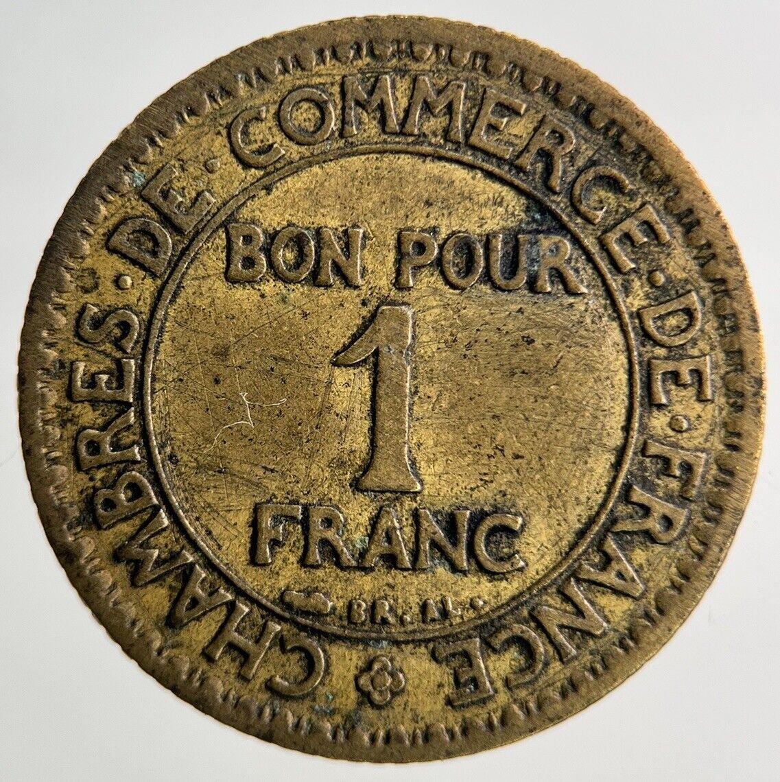 1927 France 1 Franc Coin | Fine Collectable Grade
