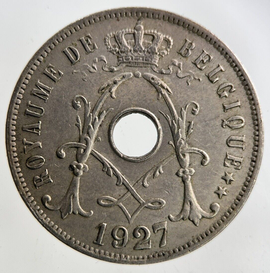 1927 Belgium 25 Centimes Coin | Fine Collectable Grade