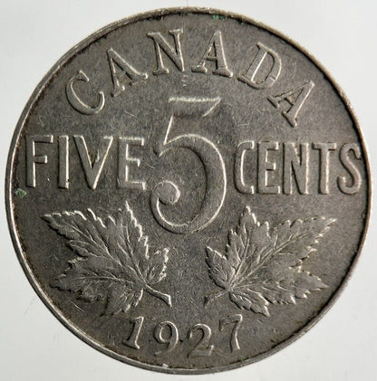 1927 Canada 5 Cents Coin | Fine Collectable Grade