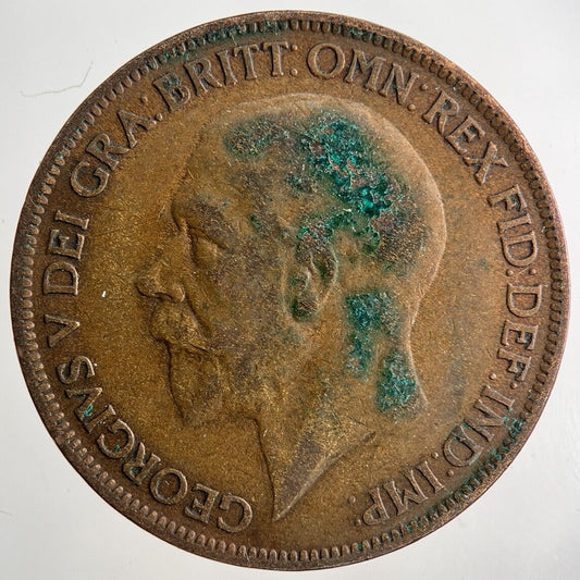 1927 George V One Penny Coin | Fine Collectable Grade