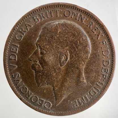 1927 George V One Penny Coin | Fine Collectable Grade