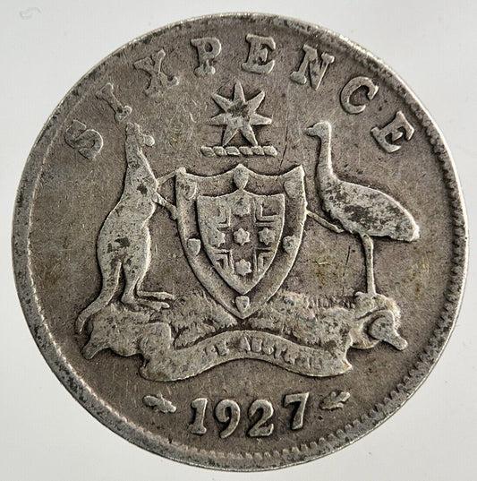 1927 Australia Sixpence Silver Coin | Collectable Grade
