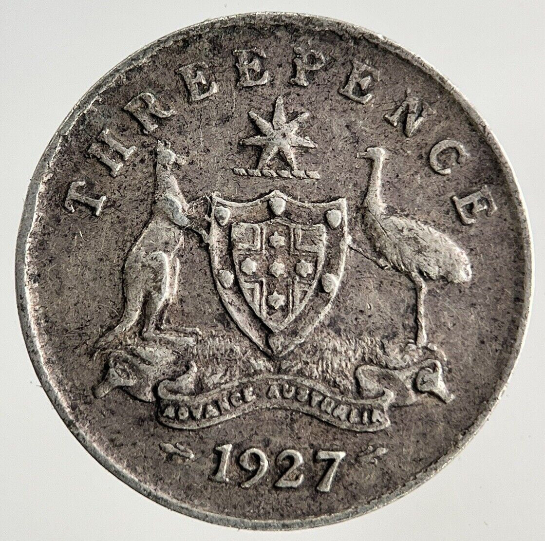 1927 Australia Threepence Silver Coin | Fine Collectable Grade