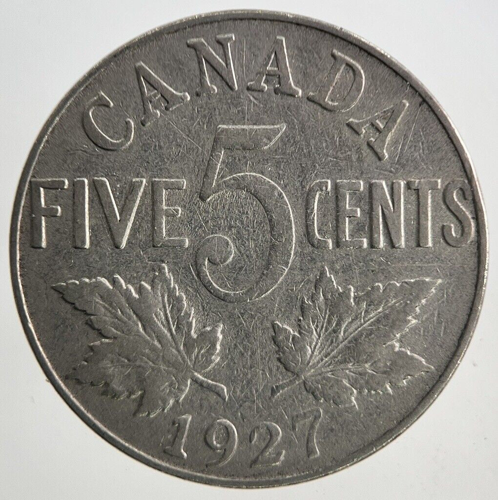 1927 Canada 5 Cents Coin | Collectable Grade