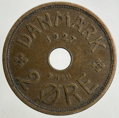 1927 Denmark 2 Ore Coin | Fine Collectable Grade
