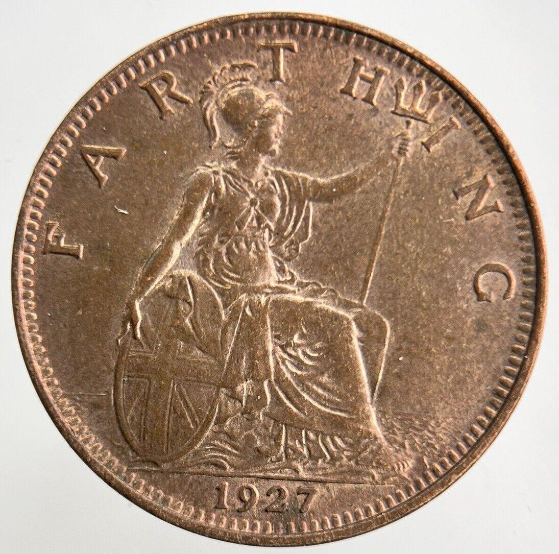 1927 George V Farthing Coin | UNC Uncirculated Grade