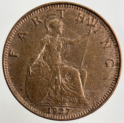 1927 George V Farthing Coin | UNC Uncirculated Grade