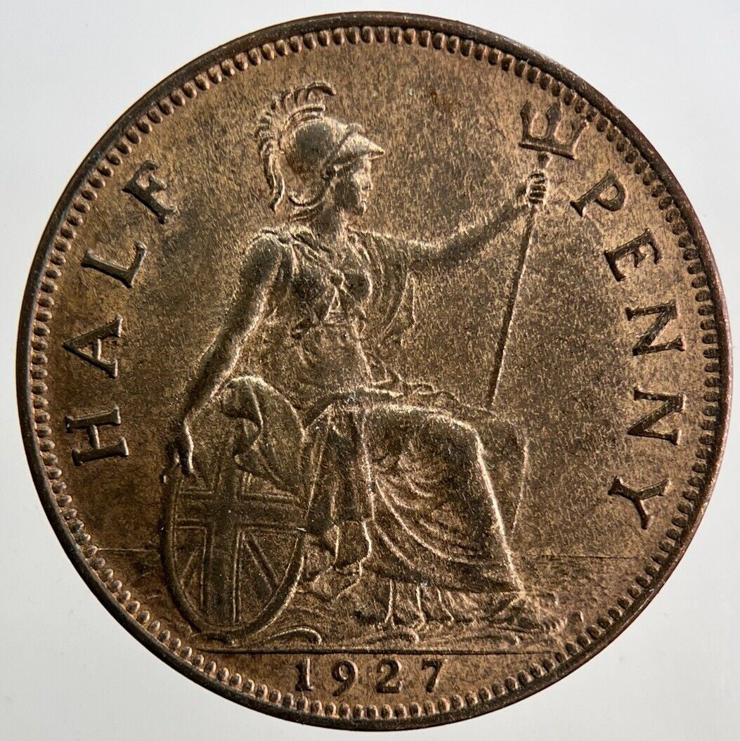 1927 George V Half-Penny Coin | Very High Grade