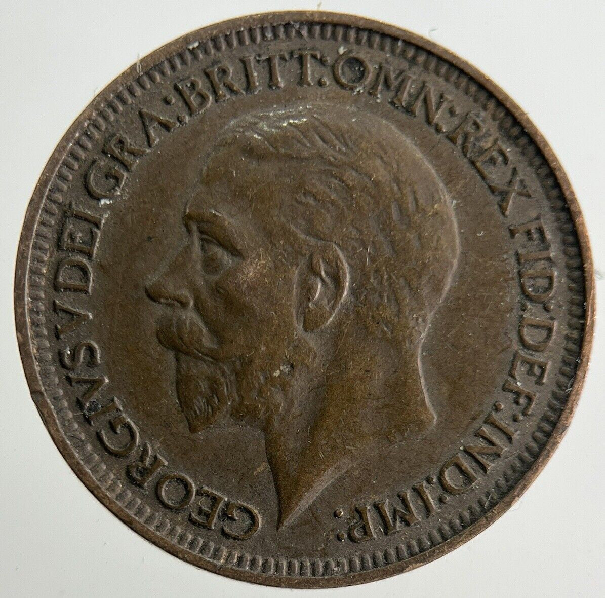 1927 George V Farthing Coin | Fine Collectable Grade
