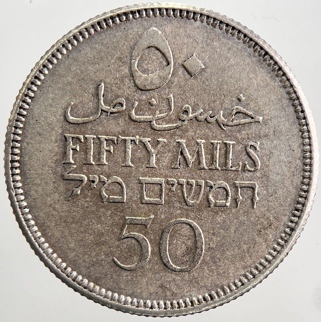 1927 Palestine 50 Mils Silver Coin | Very High Grade | a5610