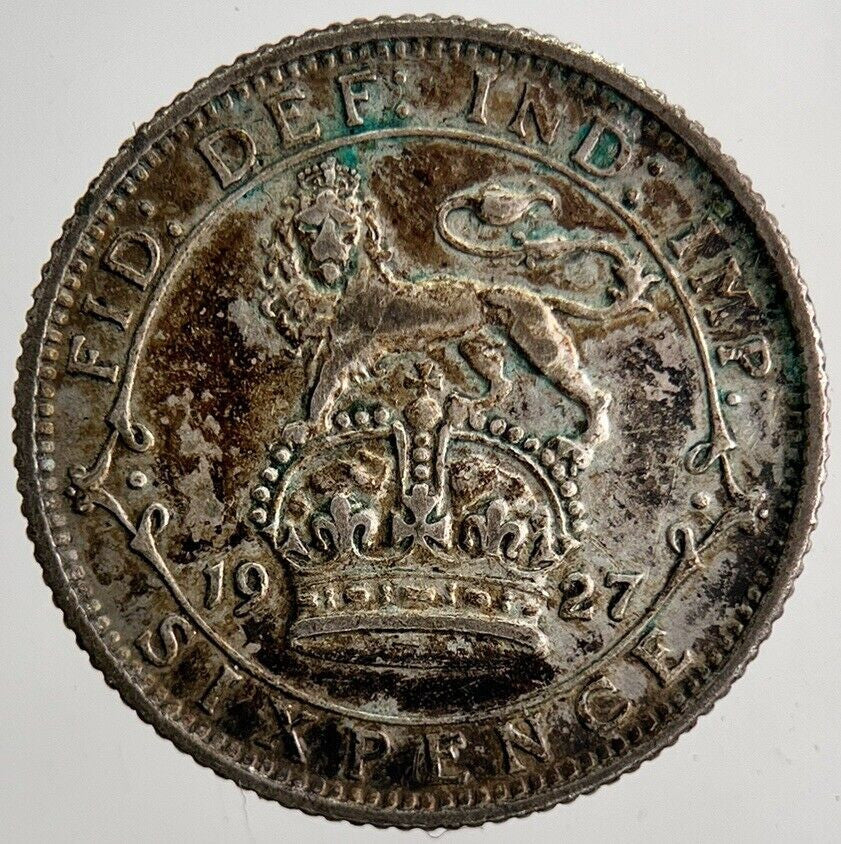 1927 George V Sixpence Silver Coin | Fine Collectable Grade | a6503