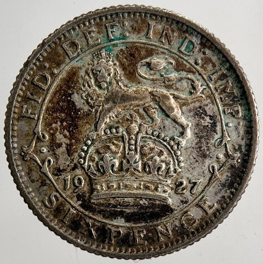 1927 George V Sixpence Silver Coin | Fine Collectable Grade | a6503