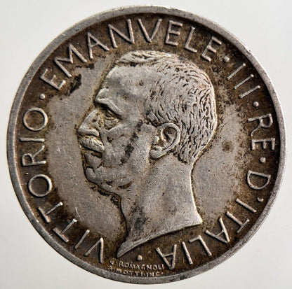 1927 Italy 5 Lira Silver Coin | Fine Collectable Grade | a3650