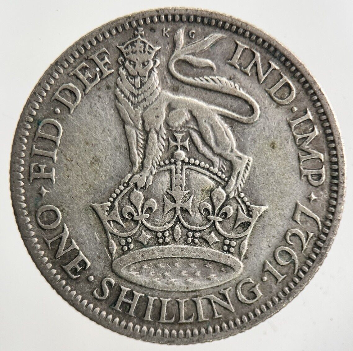 1927 George V Shilling Silver Coin | Fine Collectable Grade