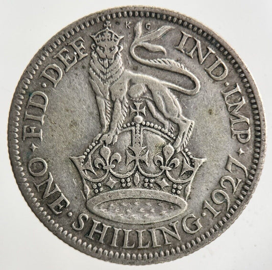1927 George V Shilling Silver Coin | Fine Collectable Grade