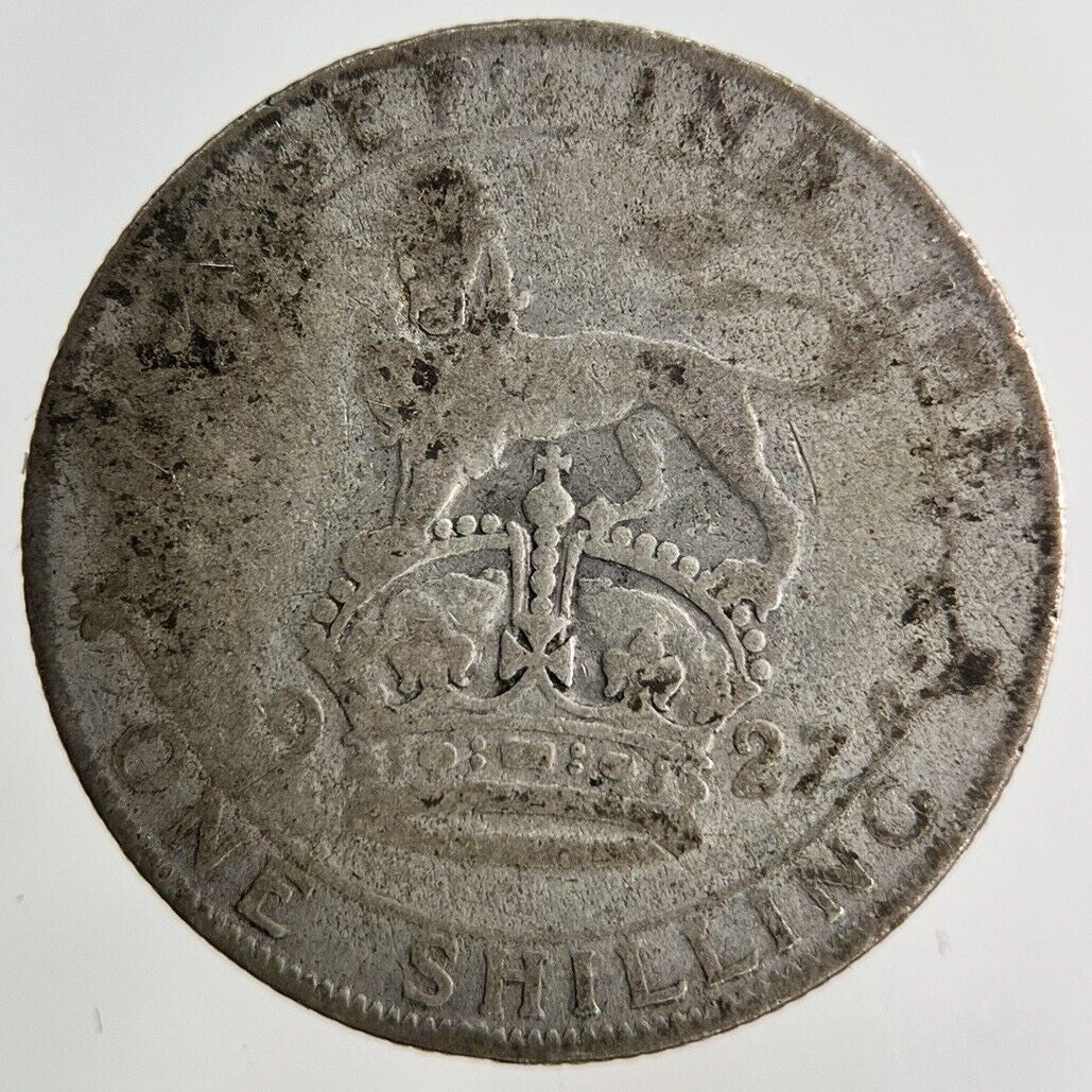 1927 George V Shilling Silver Coin | Fair Grade